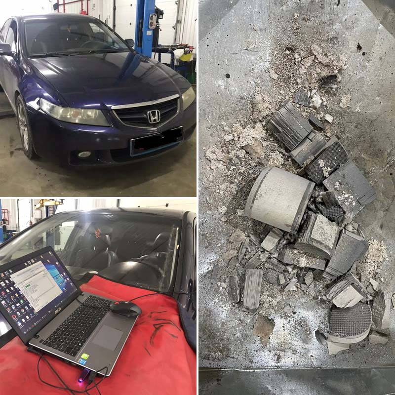 Удалили катализатор на Honda Accord в Ижевске