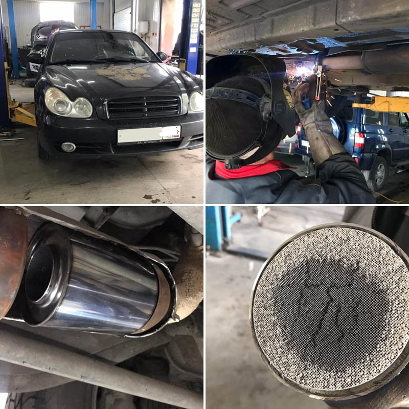 Удалили катализатор на Hyundai Sonata в Ижевске
