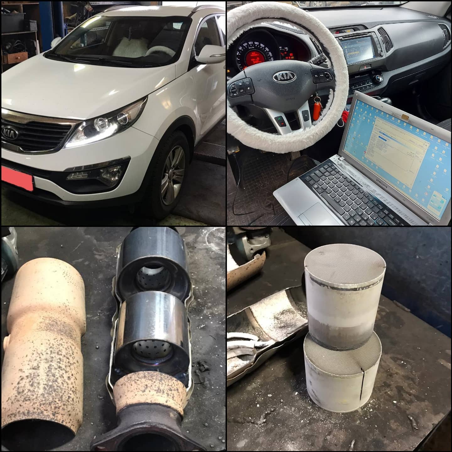 Удалили катализатор на Kia Sportage в Ижевске